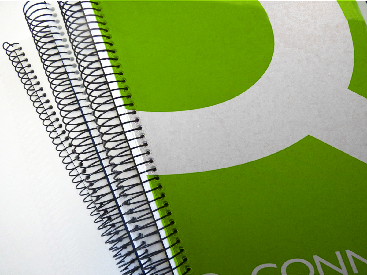 SPIRALE Q-CONNECT MTALLIQUE RELIEUR PAS 5:1 300F CALIBRE 1.2MM DIAMTRE 34MM COLORIS NOIR BOTE 25 UNITS