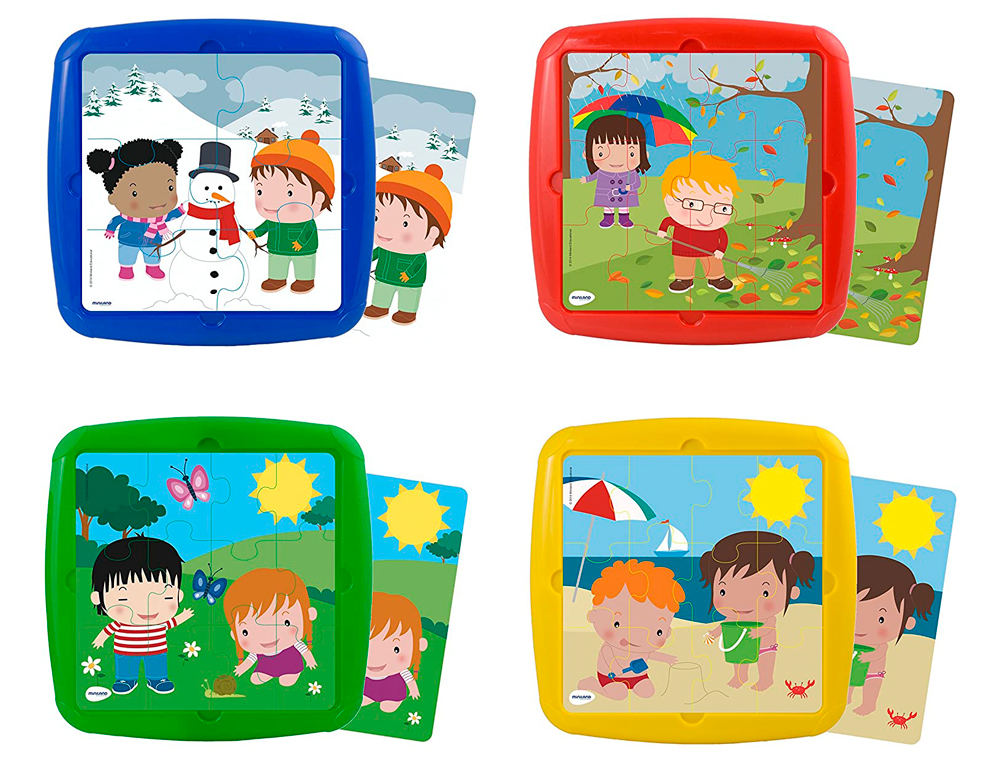 PUZZLE MINILAND LES SAISONS SET DE 4 UNITS 12 PICES