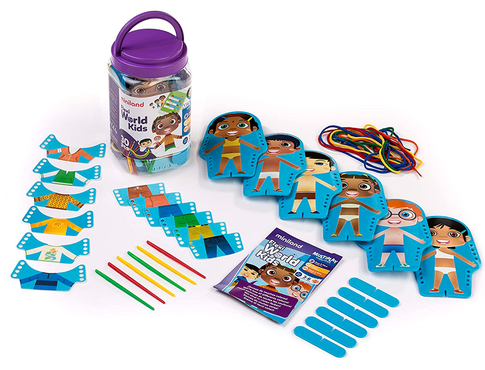 JEU MINILAND FLEXI WORLD KIDS SCHOOL 24 PICES