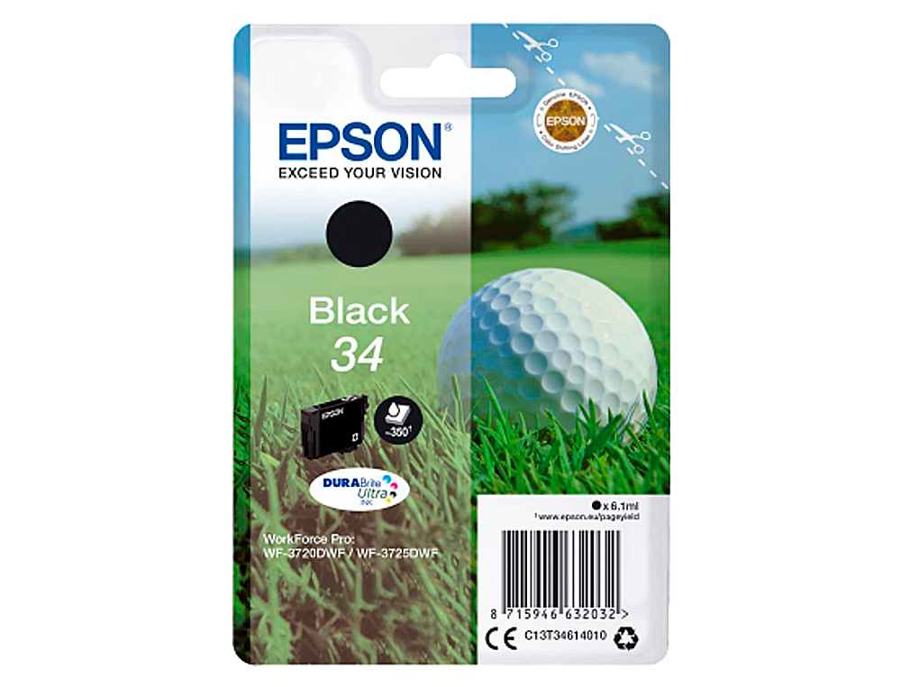 CARTOUCHE EPSON N34 JET D'ENCRE COULEUR NOIR
