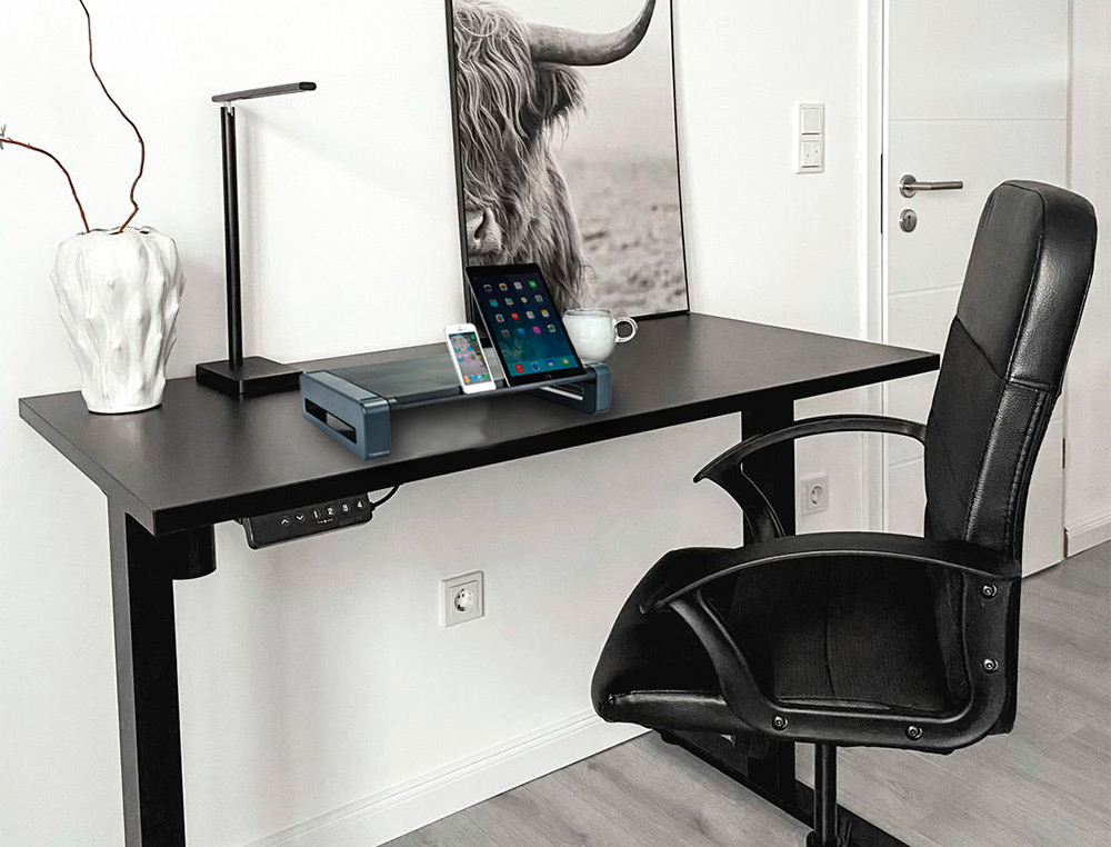 SUPPORT CRAN Q-CONNECT DELUXE SUPPORTE 5KG 48.6X27.6X9.6CM COLORIS NOIR