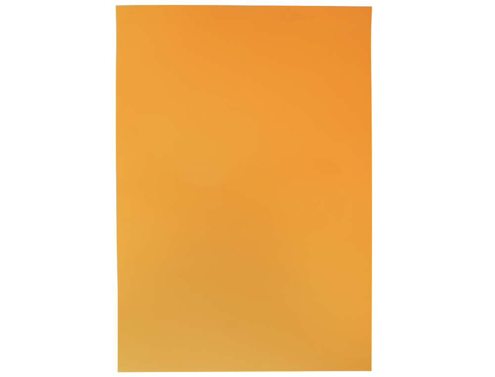 PLAQUE MOUSSE LIDERPAPEL 50X70CM 60G/M2 PAISSEUR 1.5MM UNICOLORE ORANGE FLUORESCENT