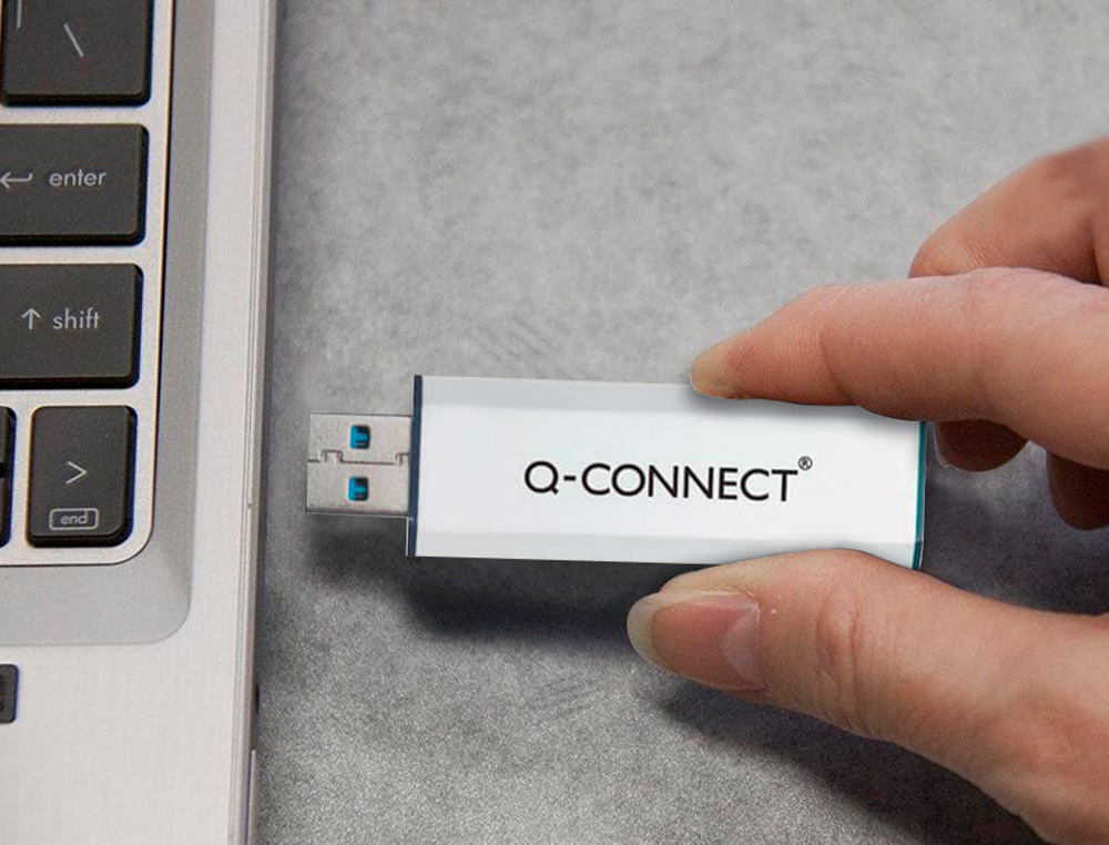 CL USB Q-CONNECT 3.0 64GB LECTURE175MB/S CRITURE 60MB/S    RTRACTABLE INTERFACE SUPERSPEED 3.0 COMPATIBLE USB 2.0