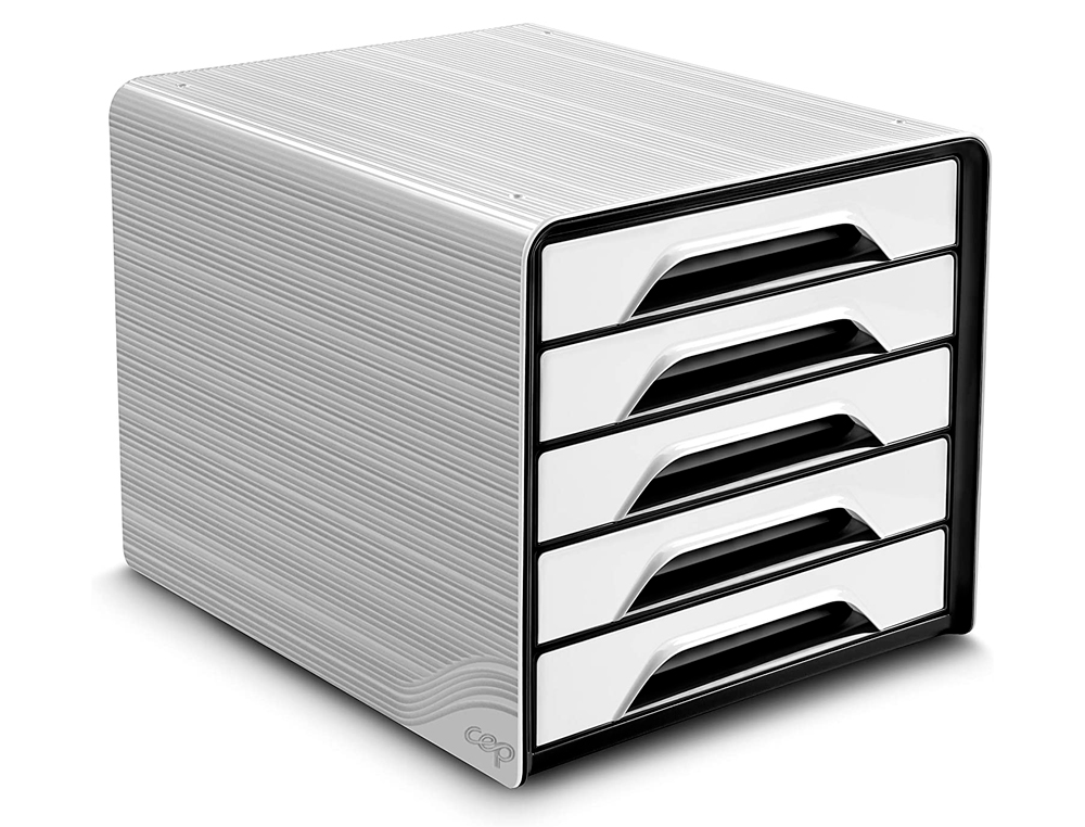 MODULE CLASSEMENT CEP SMOOVE 5 TIROIRS 240X320MM COLORIS BLANC ET NOIR