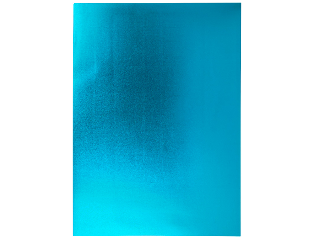 PLAQUE MOUSSE LIDERPAPEL MTALLISE 50X70CM 60G/M2 PAISSEUR 2MM UNICOLORE BLEU CLAIR