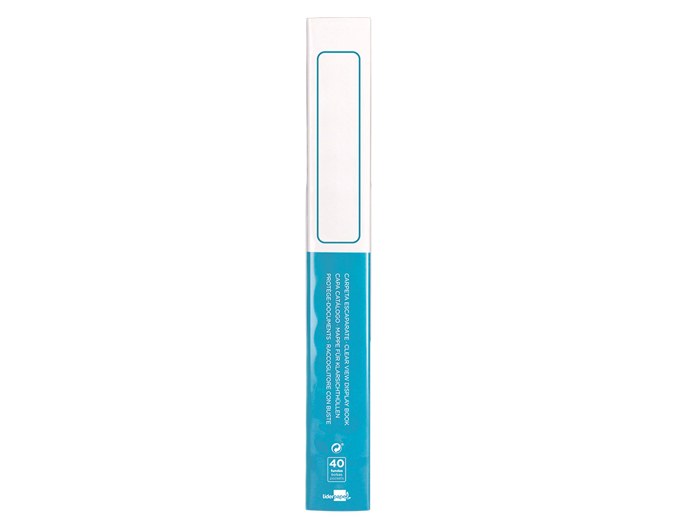 PROTEGE-DOCS LIDERPAPEL KANGOUROU PERSONNALISABLE     POLYPRO 40 POCHETTES FIXES A4 210X297MM TRANSPARENT