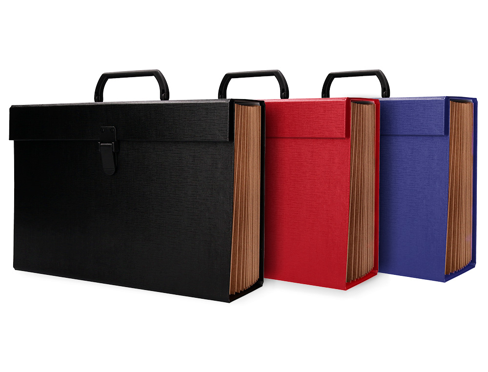 VALISETTE TRIEUR LIDERPAPEL  SOUFFLET 19 COMPARTIMENTS 25.5X390X120MM