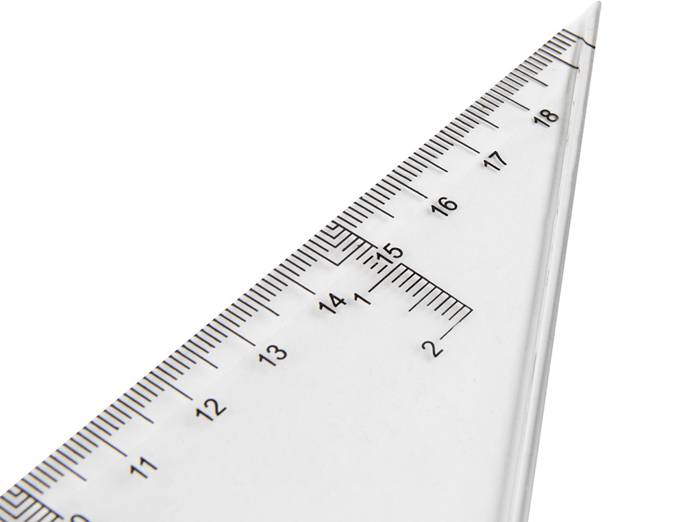 QUERRE LIDERPAPEL 60 DEGRS 20CM BISEAUTE GRADUE CHELLE MILLIMTRES TRANSPARENTE CONOMIQUE