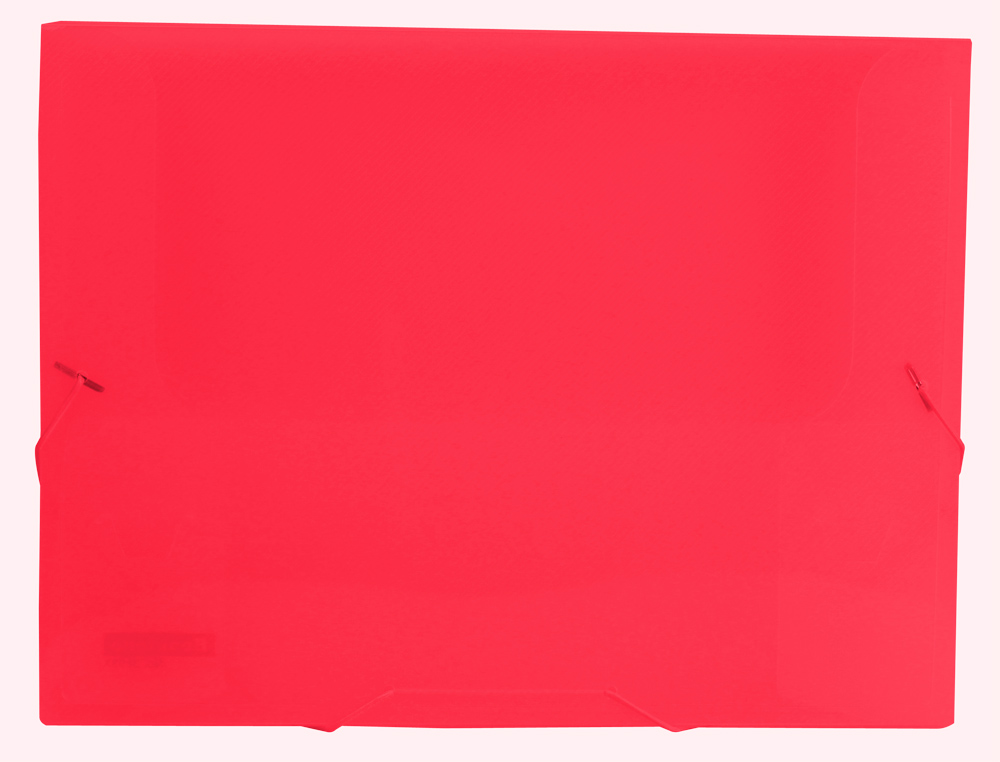 CHEMISE LIDERPAPEL POLYPROPYLNE DOS RIGIDE 25MM A4 210X297MM 7/10E TRANSLUCIDE COLORIS ROUGE