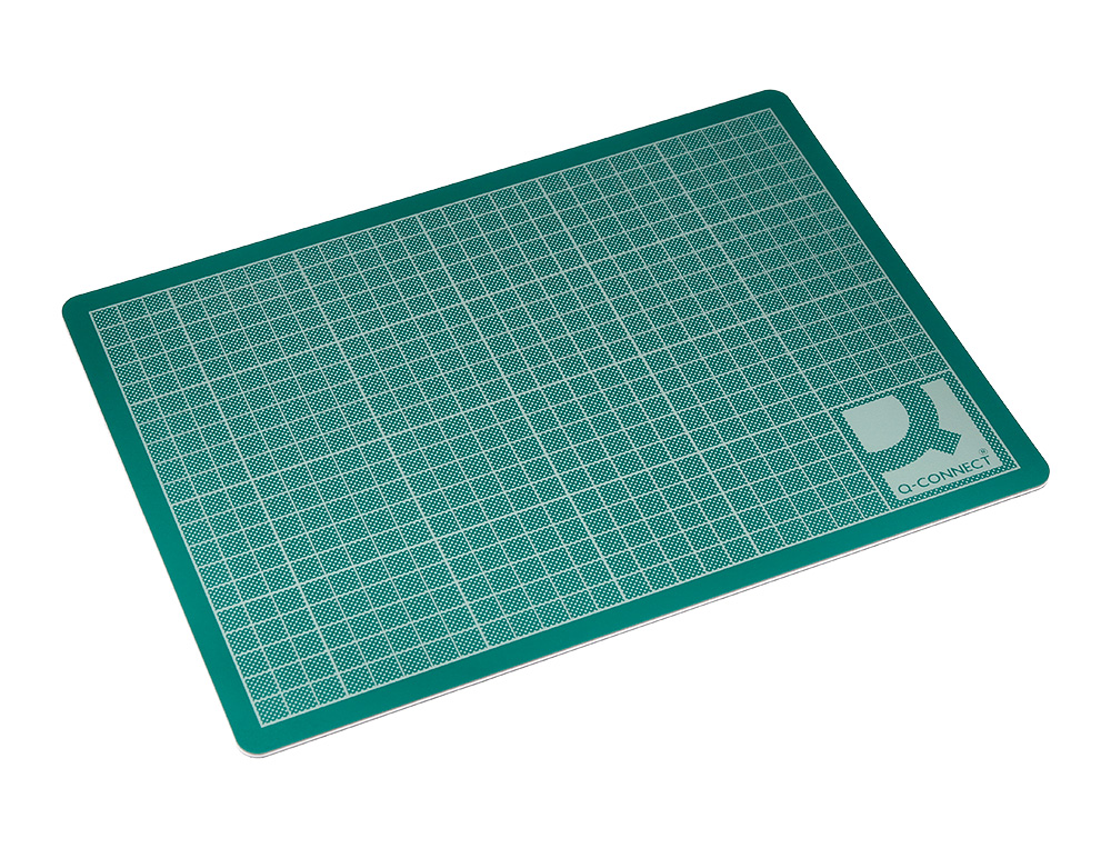 PLAQUE COUPE Q-CONNECT PVC PAISSEUR 3MM 220X300MM A4 COLORIS VERT