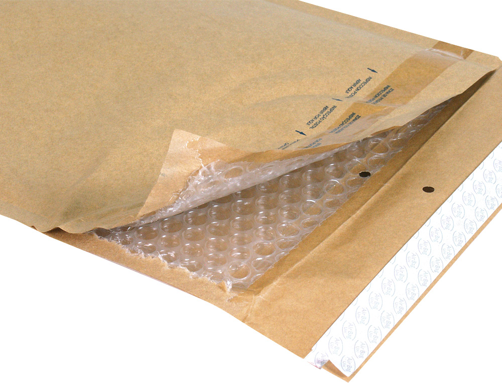 POCHETTE BULLES D'AIR Q-CONNECT 270X360MM 82G KRAFT MATELASSE RABAT DROIT         AUTO-ADHESIVE SANS FENETRE