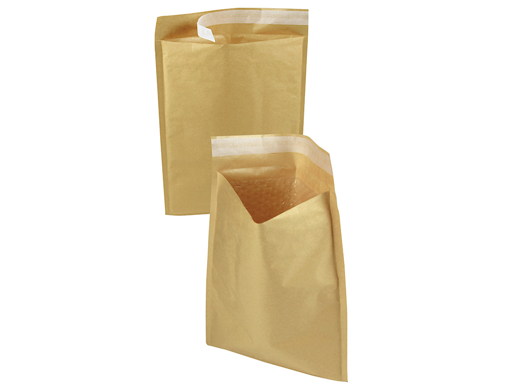 POCHETTE BULLES D'AIR Q-CONNECT 270X360MM 82G KRAFT MATELASSE RABAT DROIT         AUTO-ADHESIVE SANS FENETRE