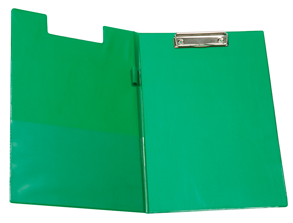 PORTE-BLOC Q-CONNECT PLASTIQUE PAISSEUR 3MM A4 210X297MM PORTE-STYLO PINCE COLORIS VERT