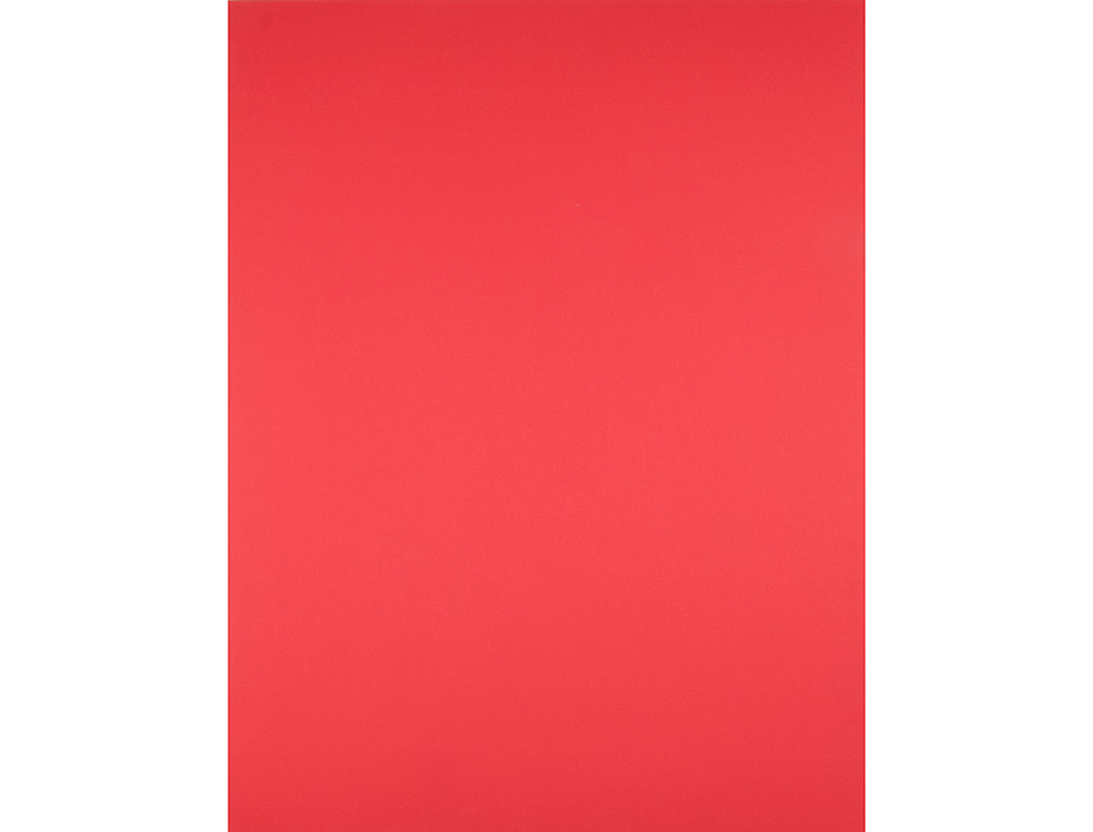 PAPIER CARTONN LIDERPAPEL DESSIN TRAVAUX MANUELS 180G/M2 50X65CM UNICOLORE ROUGE