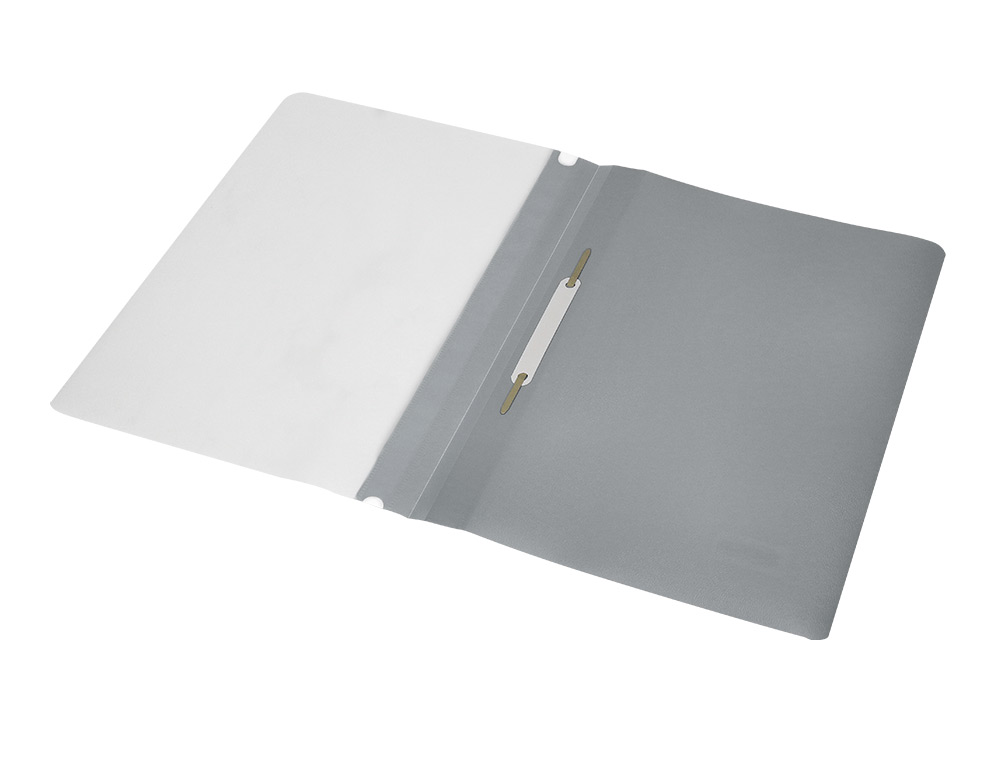 CHEMISE PRSENTATION Q-CONNECT  LAMELLES POLYPROPYLNE 18/100E DOCUMENT PERFOR A4 30F PORTE-TIQUETTE COLORIS GRIS