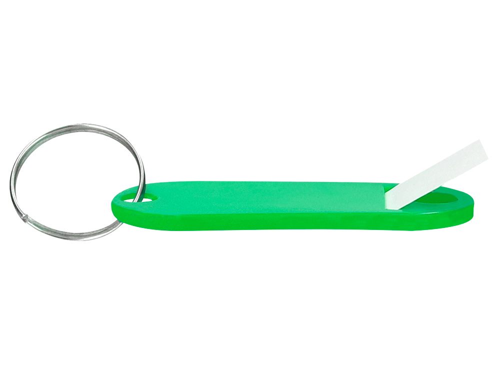 PORTE-CLS Q-CONNECT PORTE-TIQUETTE PLASTIQUE 50X22MM COLORIS VERT PRSENTOIR 100 UNITS