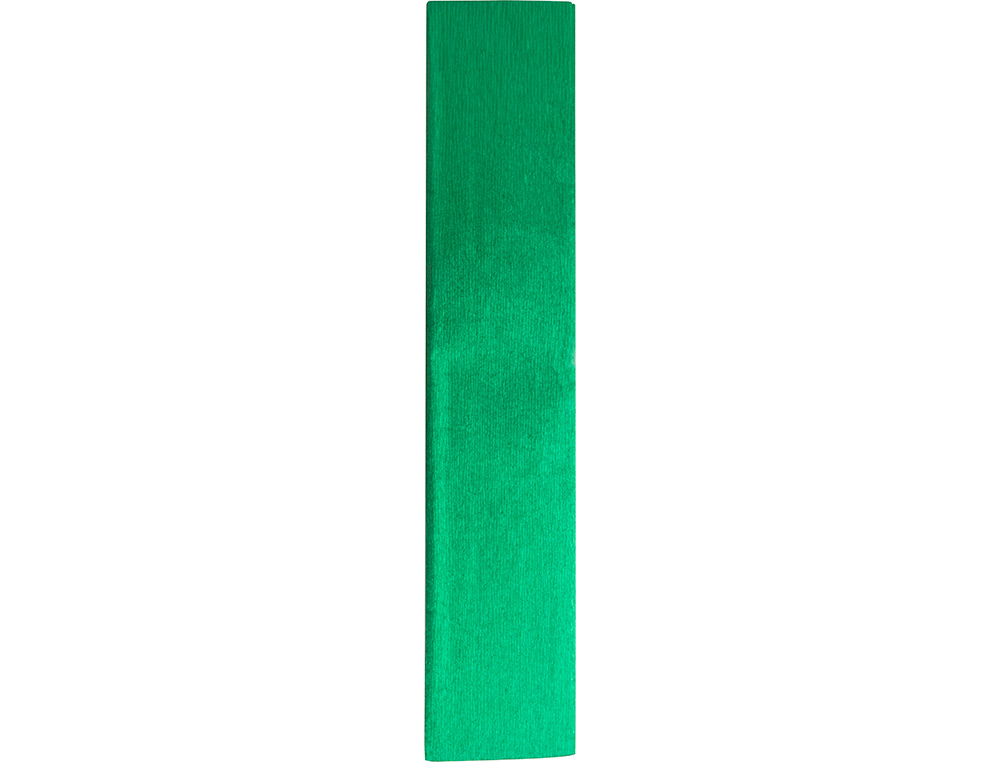 PAPIER CRÉPON LIDERPAPEL 34G/M2 50CMX2.5M UNICOLORE VERT MÉTALLISÉ