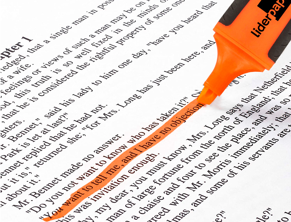 SURLIGNEUR LIDERPAPEL FLUORESCENT MINI TRAC 1/4MM POINTE BISEAUTE GRIP CAOUTCHOUC COLORIS ORANGE