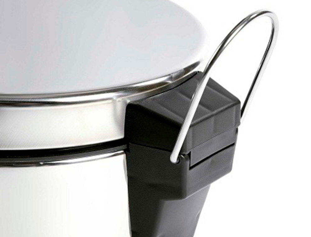 POUBELLE Q-CONNECT MTALLIQUE EFFET MIROIR PDALE 6L 320X210MM