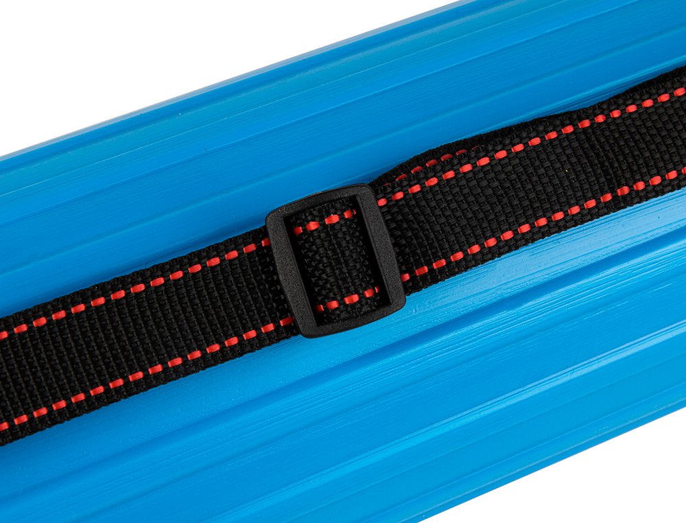 PORTE-PLANS LIDERPAPEL PLASTIQUE BANDOULIRE 75CM EXTENSIBLE 125CM DIAMTRE 9CM COLORIS BLEU