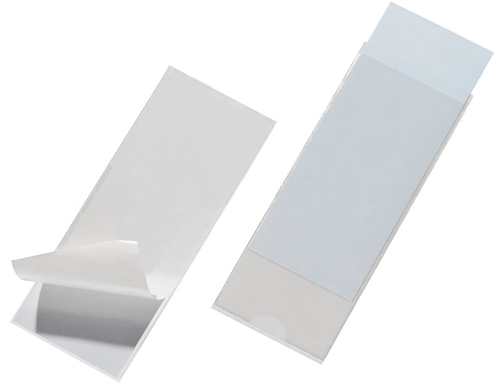 PORTE-TIQUETTE Q-CONNECT ADHSIF DOS CLASSEUR 55X102MM TIQUETTE COMPRISE PACK 6 UNITS