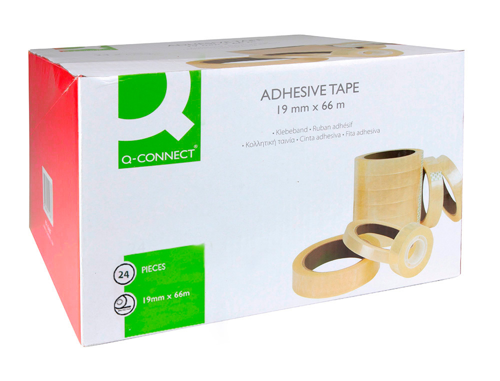 RUBAN ADHÉSIF Q-CONNECT 66MX19MM SACHET CELLOPHANE
