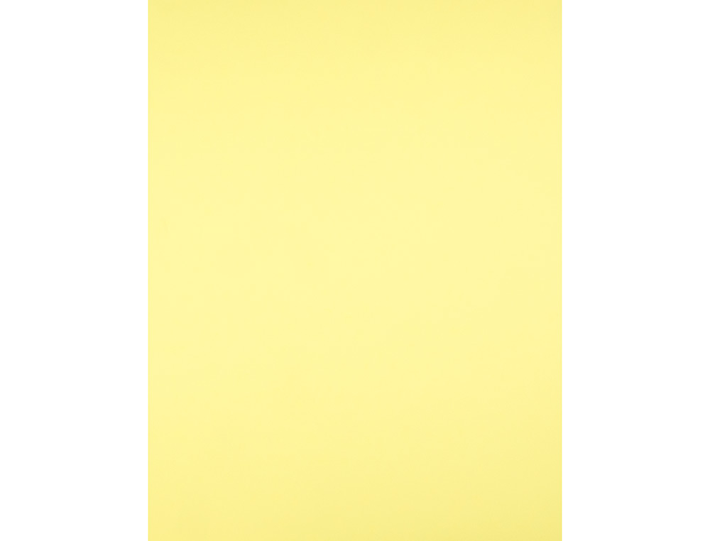 PAPIER CARTONNE LIDERPAPEL 50X65CM 240GR COLORIS JAUNE   PAQUET 25 FEUILLES