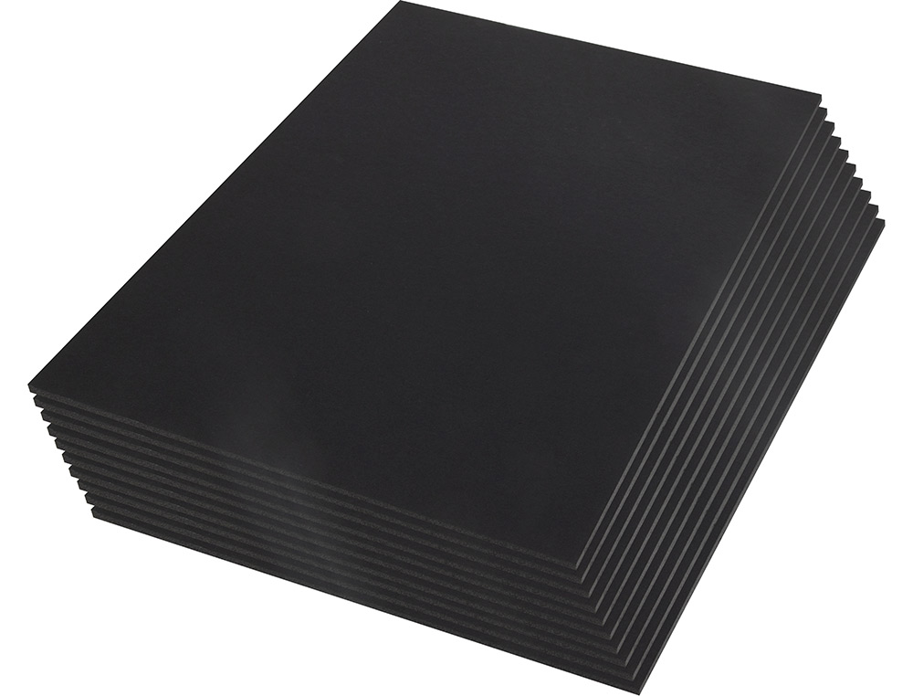 CARTON ENTRECOLLE LIDERPAPEL 50X70CM EPAISSEUR 5MM         UNICOLORE NOIR