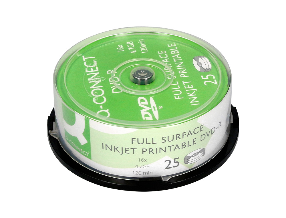 DVD-R Q-CONNECT VITESSE 16X TOUR 25 UNITÉS