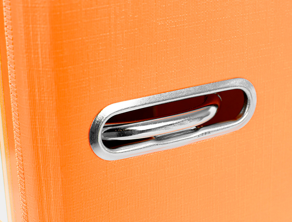 CLASSEUR LEVIER LIDERPAPEL A4 DOCUMENTA CARTON REMBORD 1,9MM DOS 75MM RADO MTALLIQUE COLORIS ORANGE