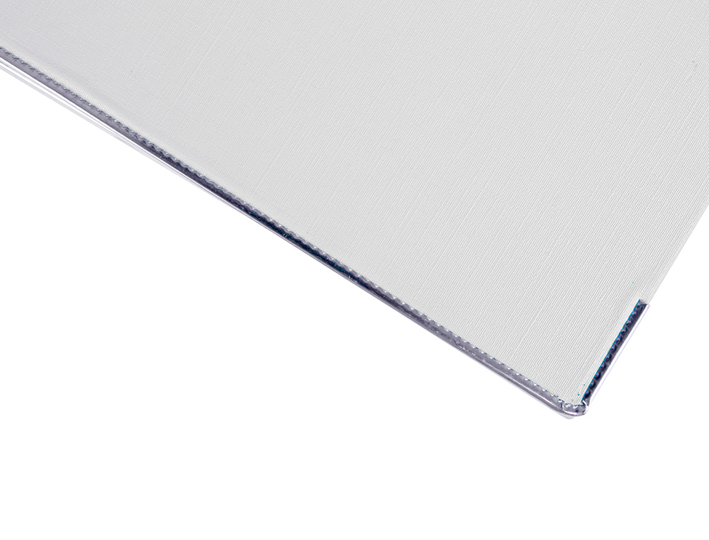 CLASSEUR LEVIER LIDERPAPEL A4 DOCUMENTA CARTON REMBORD PVC 1,9MM DOS 75MM RADO MTALLIQUE COLORIS BLANC