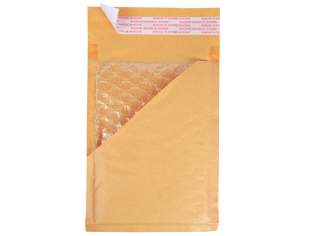 POCHETTE BULLES D'AIR Q-CONNECT 240X330MM 82G KRAFT MATELASSE RABAT DROIT AUTO-ADHESIVE SANS FENETRE LOT 50 UNITES