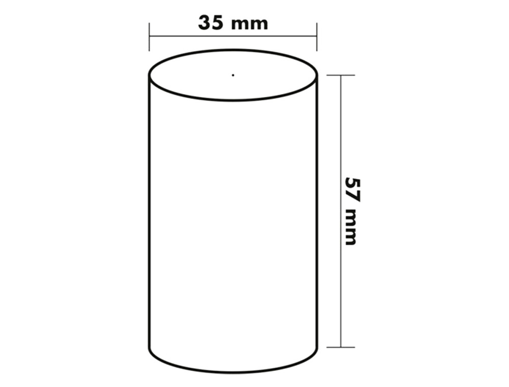 BOBINE THERMIQUE Q-CONNECT 57MM LARGEUR X 35MM DIAMETRE  58GR POUR TPE SANS BISPHENOL  A