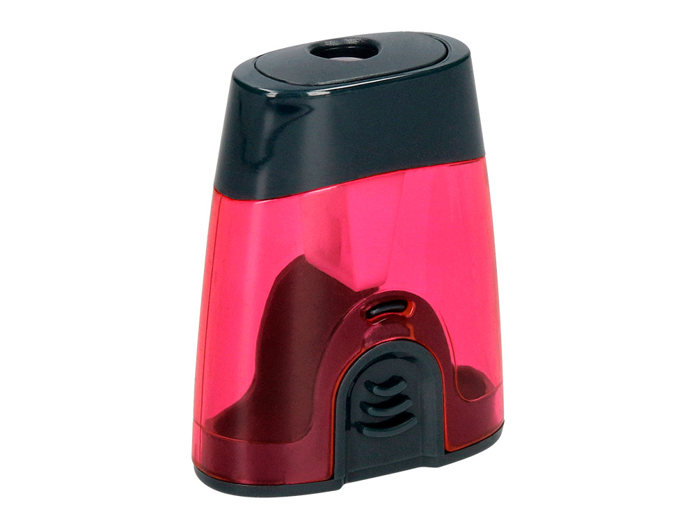 TAILLE-CRAYON LIDERPAPEL PLASTIQUE INTRIEUR MTAL RSERVOIR PROTECTEUR DE LAME 1 USAGE COLORIS ASSORTIS