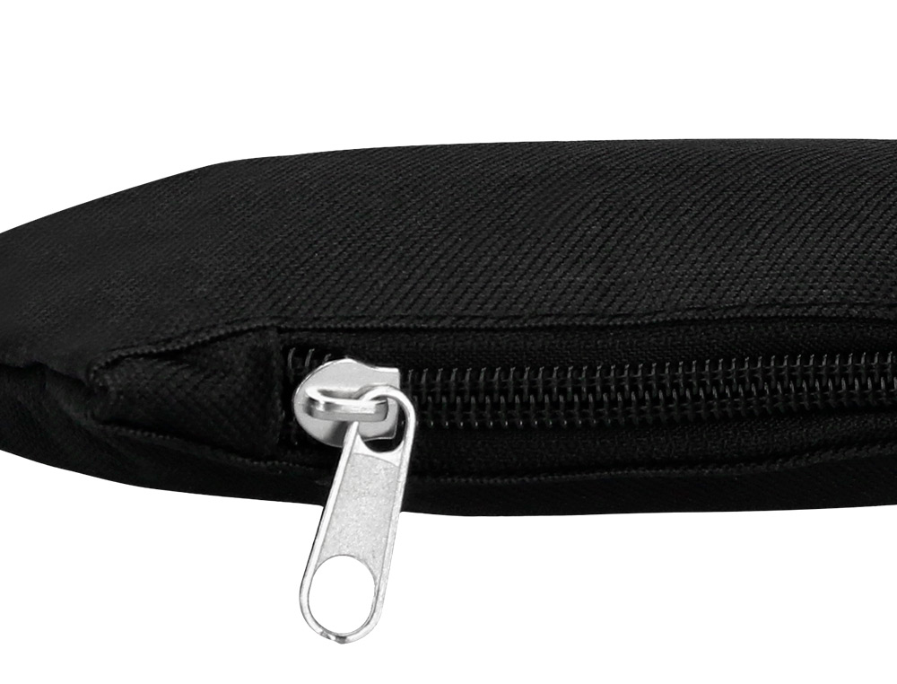 TROUSSE SCOLAIRE LIDERPAPEL PLATE FOURRE-TOUT COMPARTIMENT FERMETURE ZIP USAGE JOURNALIER 200X60MM COLORIS NOIR