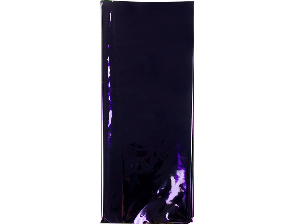 PAPIER CELLOPHANE LIDERPAPEL 50X70CM 22G/M2 UNICOLORE VIOLET BRILLANT SACHET 5F