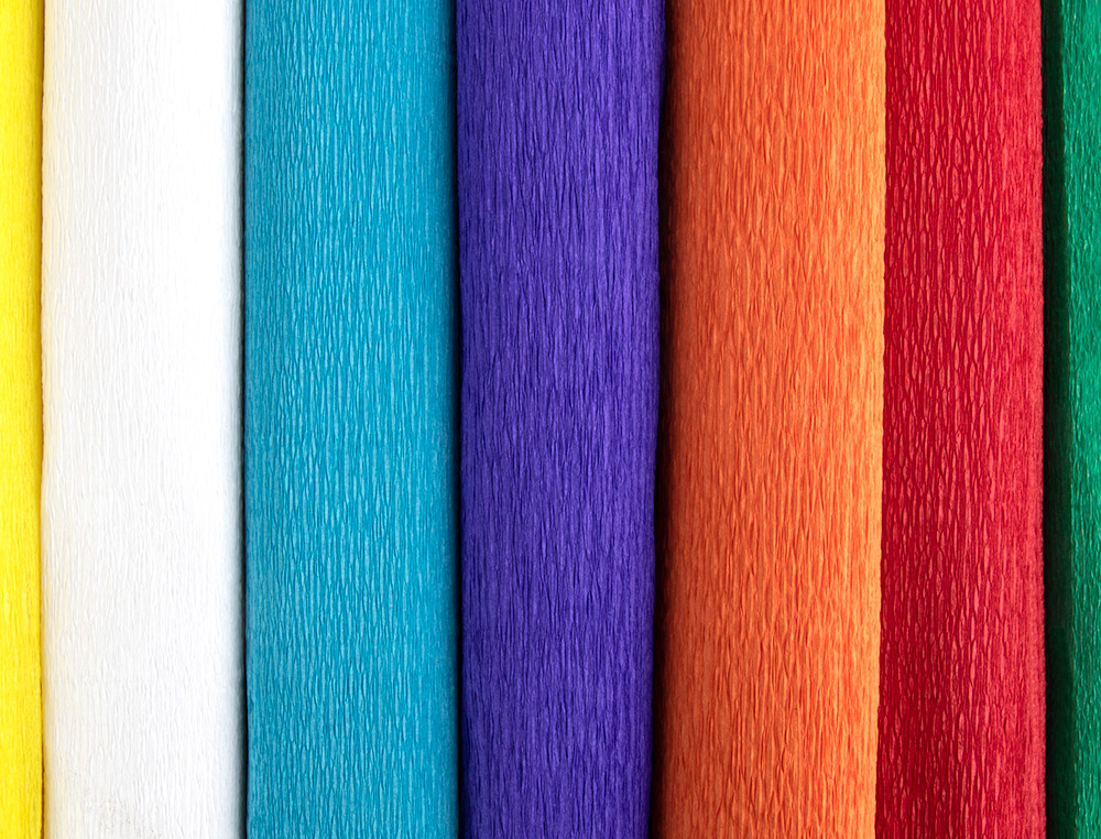 PAPIER CREPON LIDERPAPEL ROULEAU 50CMX2,5M 85GR        COLORIS BLEU CIEL