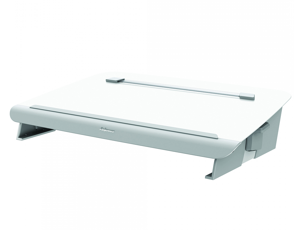 PORTE-DOCUMENTS FELLOWES HANA LT 5 NIVEAUX REGLAGE PLATEAU  COULISSANT ESPACE RANGEMENT   ET CHARGEMENT INTEGRE BLANC