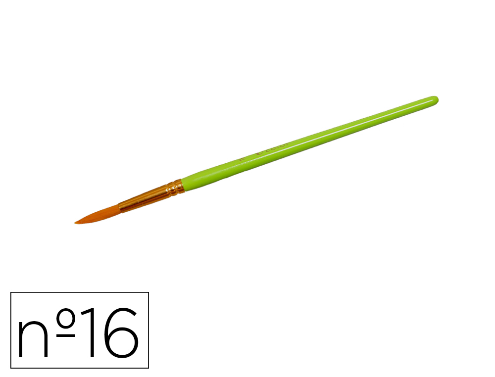 PINCEAU O'COLOR POILS SYNTHETIQUE N16 NYLON SOUPLES NERVEUXVIROLE ALUMINIUM MANCHE BOIS  LAQUE LOT 10 UNITES