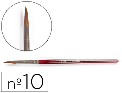 PINCEAU LIDERPAPEL BOIS VIROLE CHROME AQUARELLE N10