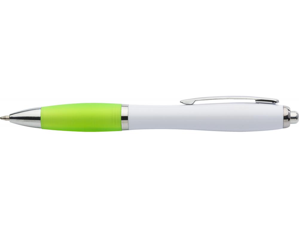 STYLO BILLE LAVIGNE BLANC AVEC EMBOUT COULEUR           QUADRICOLOR
