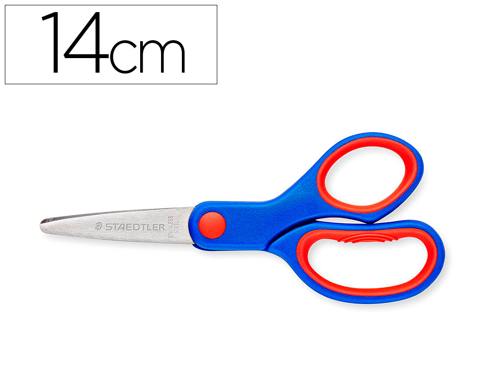 BLISTER 1 PAIRE CISEAUX NORIS  965 A LAME 14CM BOUT   ARRONDIS