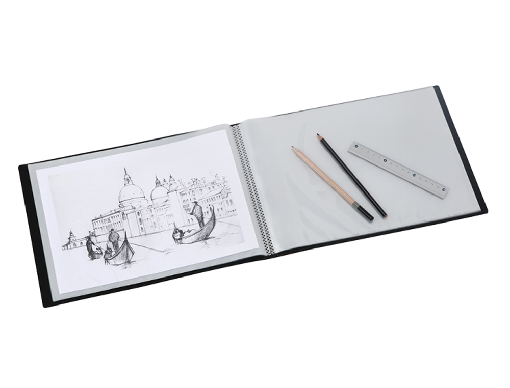 PORTE-VUES VIQUEL ART'VIEW PP CREATIV'GALLERY A4 FORMAT     PAYSAGE 60 VUES COLORIS NOIR