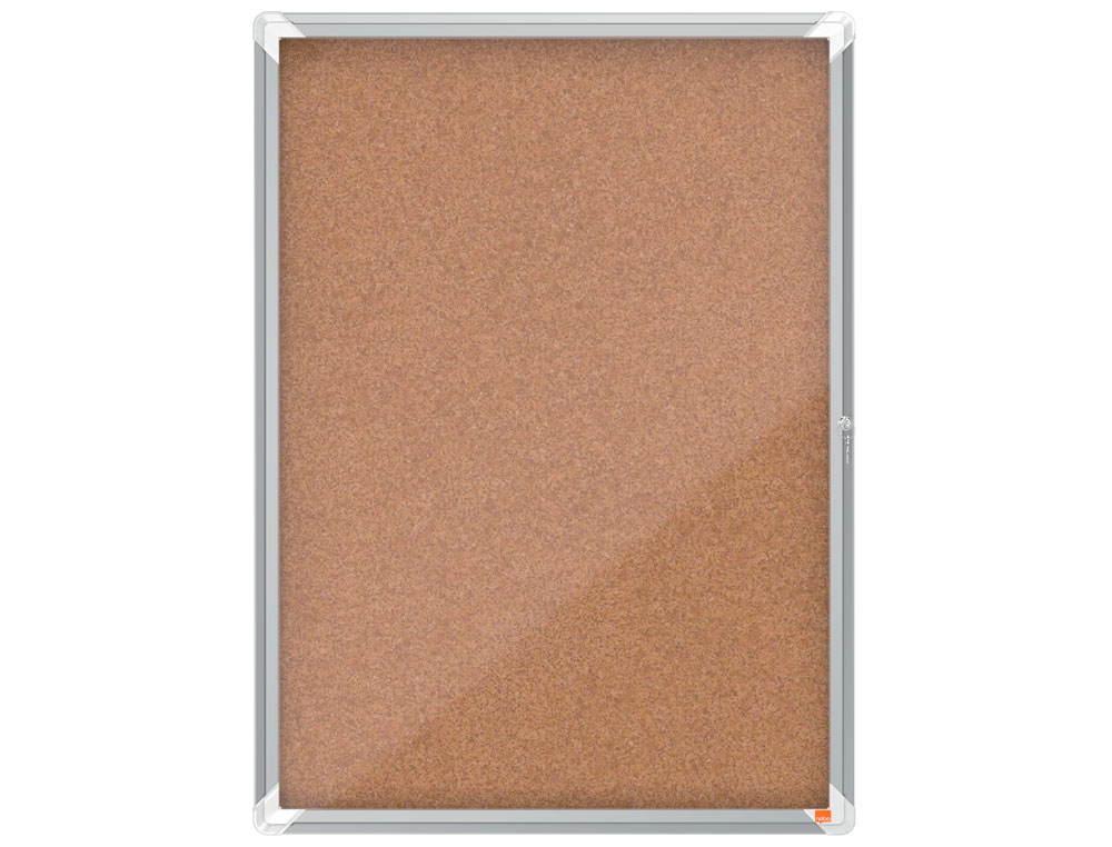 VITRINE AFFICHAGE NOBO LIEGE PREMIUM PLUS PORTE BATTANTE   VERRE SECURITE SERRURE 9      FEUILLES A4 709X970MM