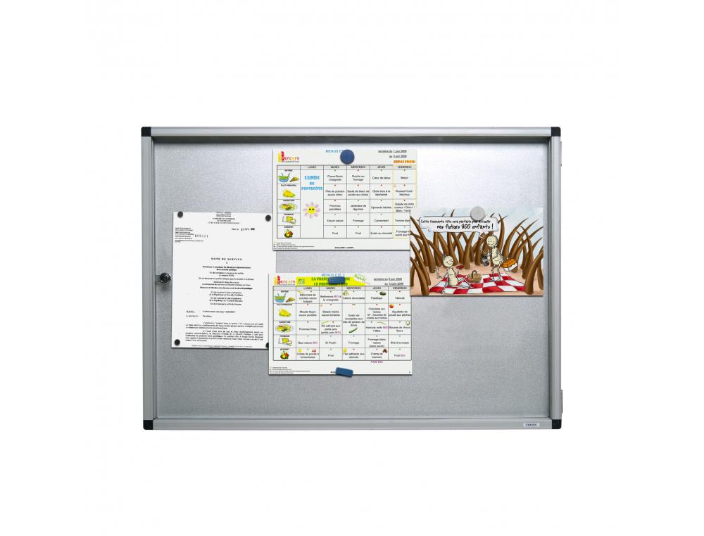 VITRINE AFFICHAGE ULMANN EXTERIEUR 95X69CM PORTE       BATTANTE 9 FEUILLES A4
