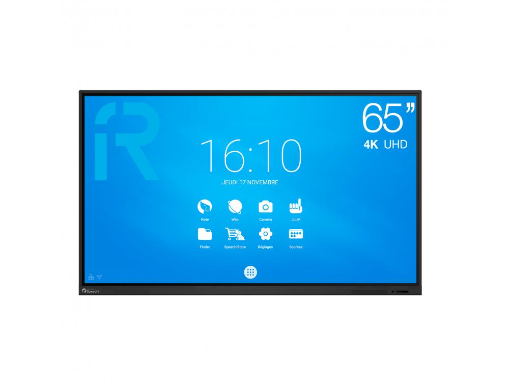 ECRAN SPEECHI INTERACTIF TACTILE SPEECHITOUCH 65       RESOLUTION UHD WIFI ANDROID