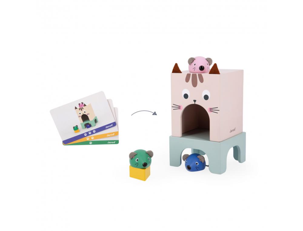 SYMETRIE ET SPATIALISATION JANOD SE REPERER DANS L       ESPACE CHAT ET SOURIS JEU     EDUCATIF MATERNELLE 3 SOURIS
