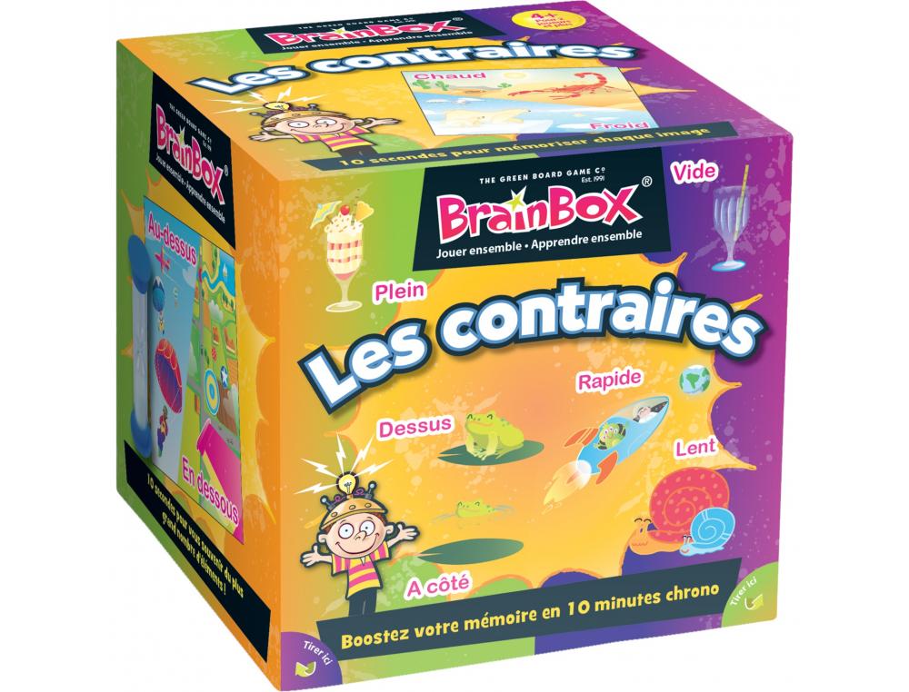 JEU D'OBSERVATION BRAINBOX BEZZERWIZZER BRAINBOX LES     CONTRAIRES