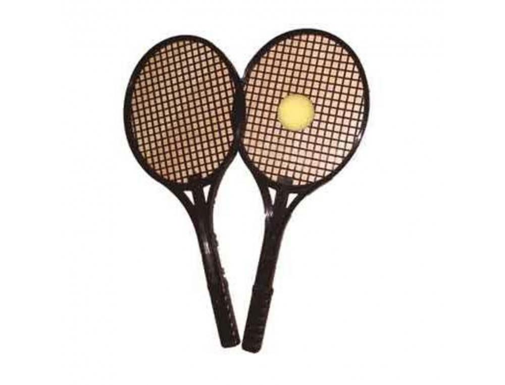 TENNIS FIRST LOISIRS RAQUETTE TENNIS PVC INITIATION AU      TENNIS LEGERES LOT DE 2       RAQUETTES ET 1 BALLE