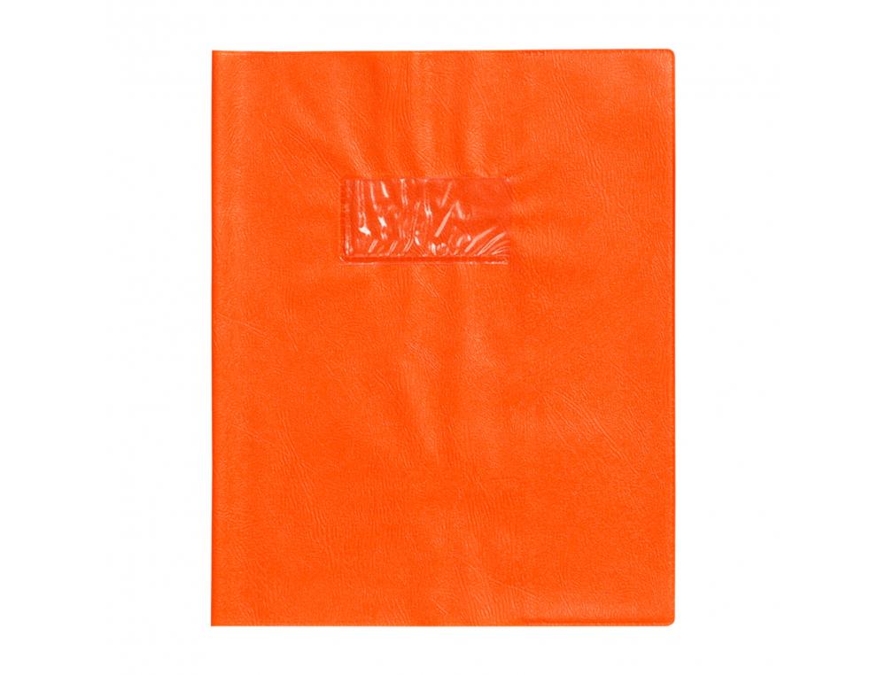 PROTEGE-CAHIER CLAIREFONTAINE 17X22CM PLASTIQUE 22/100E     OPAQUE COLORIS ORANGE